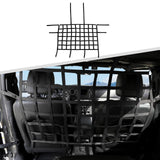 Rear Seat Cargo Net Pet Barrier Compatible with Jeep Wrangler JK JL Gladiator JT 2 Door 4 Door 2007-2023 (Black)