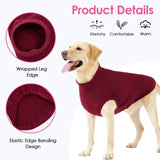 AOFITEE Fleece Dog Sweater, Warm Dog Fleece Vest, Thermal Oli Pullover for Small Dogs, Soft Sweatshirt for Fall Winter, Cozy Sleeveless Dogs Vest Boy Girl for Indoor Outdoor Red XS