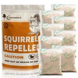 ANEWNICE Squirrel Repellent Outdoor, Mouse Rodent Repellent for Car Engines 8P, Natural Squirrel Repellent for Bird Feeders/Garden/Attic,Ultra Powerful Chipmunk Repellent,Keep Squirrel Away for Plants