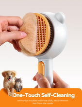 Load image into Gallery viewer, Pet Steam Brush for Dogs &amp; Cats , Brushes for Indoor Cats with Release Button, Dual Speed Spray USB Rechargeable Grooming Supplies, Dog Brush for Shedding Suitable for All Long- and Short-haired Pets
