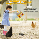 4 Big Disposable Fly Bag, Fly Traps Outdoor Hanging, Ranch Stable Horse Fly Trap Hunter Bait Control for Barn, Farm, Mosquito Bug Catcher and Flying Insect Trap Killer Repellent