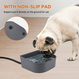 NAMSAN Small Heated Pet Bowl for Cats Rabbits, Outdoor and Indoor, 1 L Heated Water Bowl for Chicken Birds Ice Free, Thermal-Bowl for Dog Cage, Hanging Kennel Dish, Self-Assembly