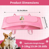 Pet Casket Body Bag,Dog or cat Burial Box with Dignity,pet caskets or Burial Boxes Alternative,eco-Conscious Body Bag with Handle & Custom Memorial Surface (Pink)