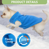 2 Pieces Fleece Dog Sweaters for Small Dogs Male, with Leash Ring, Warm Pet Sweater Fall Winter Thick Clothes Coat for Chihuahua, French Bulldog, Dachshund, XL