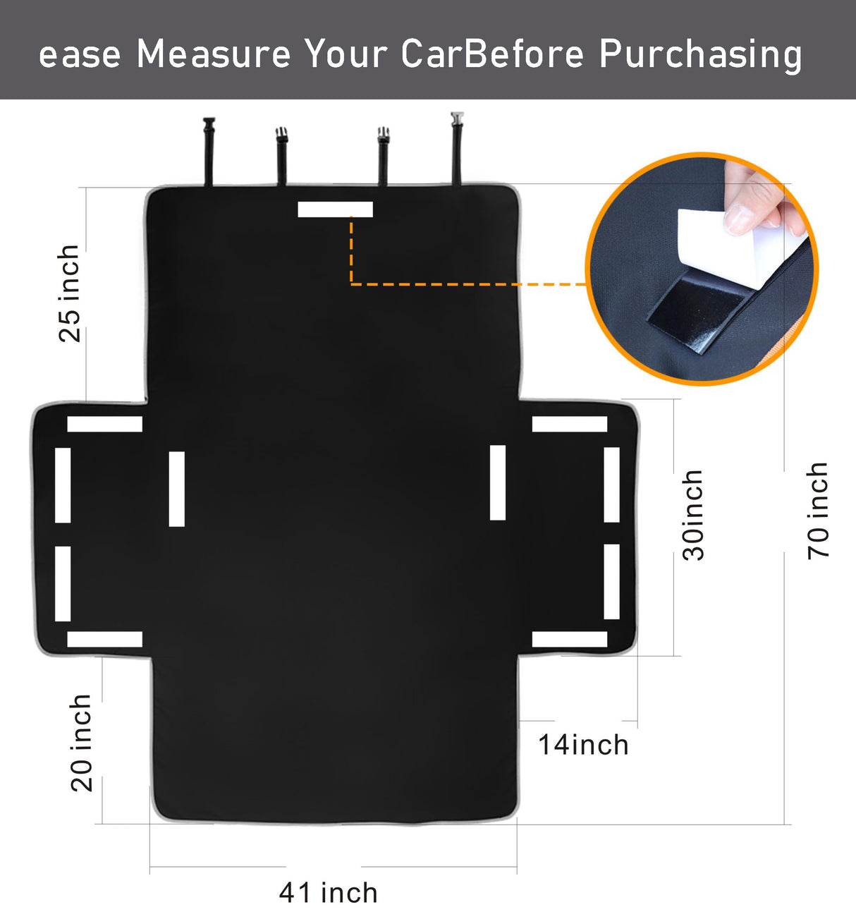 bytaoqipet Cargo Liner for Dogs Waterproof PetCargo Liner with Side Flaps Large SizeUniversal Fit Area with Side and BumperProtector SUV Pet Cargo Liner