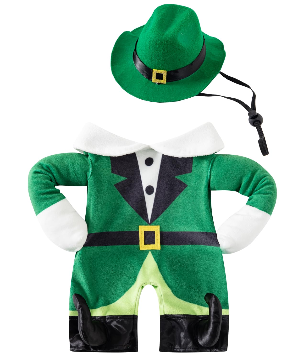Dog St Patrick's Day Costume Walking Leprechaun Dog Outfit Irish Day Holiday Dog Clothes for Cat Doggy Pet (Small)
