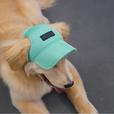 UOSIA Dog Visor Hat for Large Dogs, Green, XL, Polyester, Breathable, Outdoor, Adjustable, Sun Protection