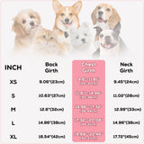 EMUST Quilted Warm Small Dog Winter Coat - 2 Layers Fleece Lined Doggie Puffer Vest for Cold Weather with Leash Hole, Cream, XS