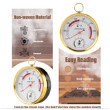 Andelov Sauna Thermometer and Hygrometer (Fahrenheit) with Lanyard Mount, Portable Temperature & Humidity Monitor for Steam Sauna Box, Infrared/Indoor/Home Sauna Accessories