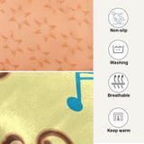 Sletend Dancing Monkey Music Notes Pet Bed Cute Dog Bed Mat Absorbing Non Slip Pad Pet Sleeping Mat for Small, Medium, and Large Dogs Puppy Cat 24 in x 18 in