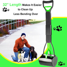 Load image into Gallery viewer, WOILIFE 32" Pooper Scooper for Large Small Dogs Heavy Duty, Long Handle Poop Scoop for Yard, Grass, Gravel, Dog Poop Grabber with High Strength Material and Durable Spring
