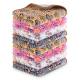 CHICAUP 8PCS Soft Guinea Pig Bedding Blankets Washable Small Animal Fleece Cage Liners Reusable Pet Pee Pad Sleep Mat Pad Cover for Hamster Chinchilla Rabbit Hedgehog Dog Cat Essentials (16×24 Inch)