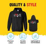 APPARELYN Matching Hoodies for Dogs and Humans - Love Heart Pet & Owner Matching Dog and Owner Sweaters - Premium Dog Hoodie Is a Great Gift for Christmas, Thanksgiving, Hanukkah Royal Blue