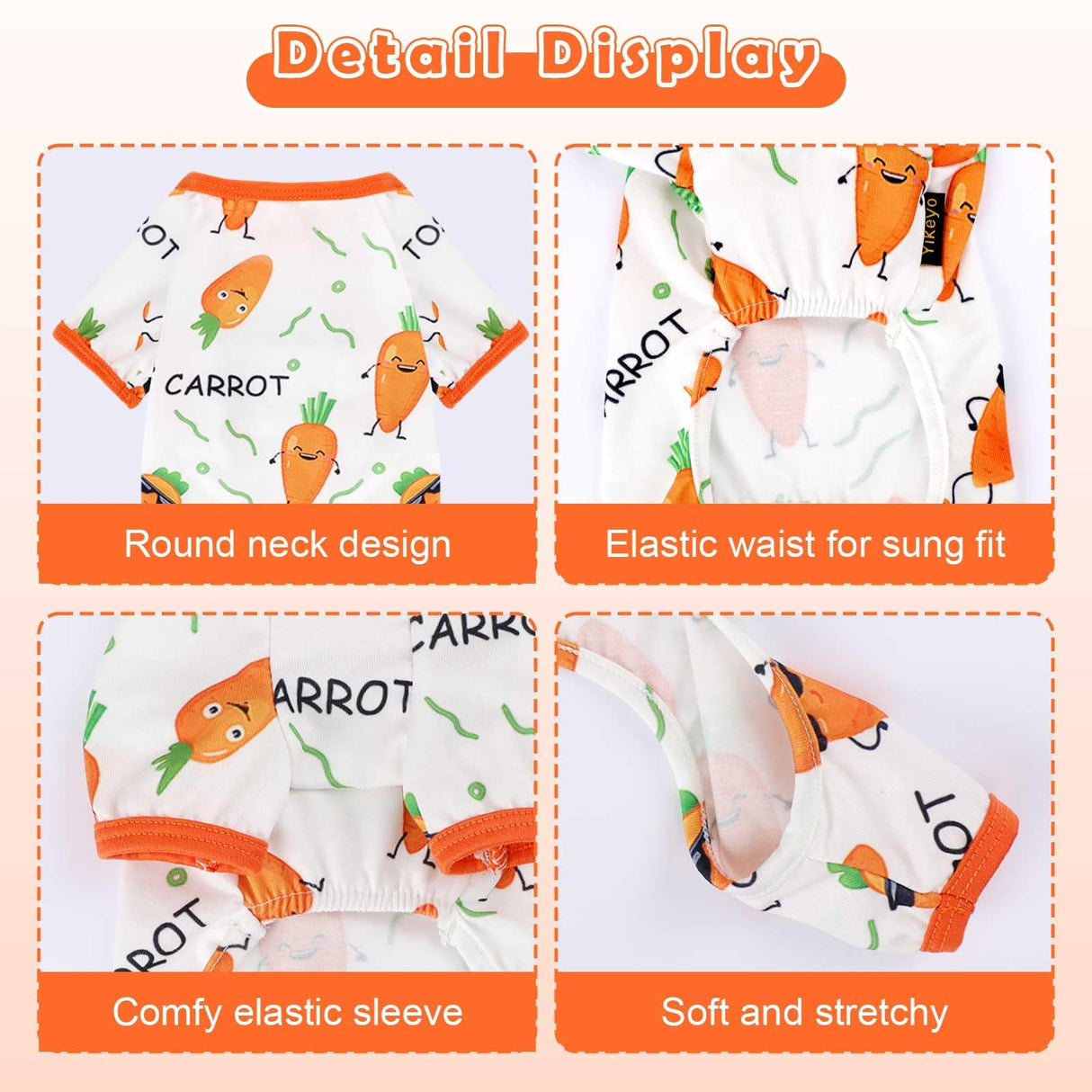 Dog Pajamas for Small Dogs Boy Girl Cute Dog Clothes Soft Stretch Chihuahua Yorkie Clothes Onesies Summer Puppy Pajamas XS-XXL, Pet Pjs Outfits Shirts Cats Jammies Sleeper