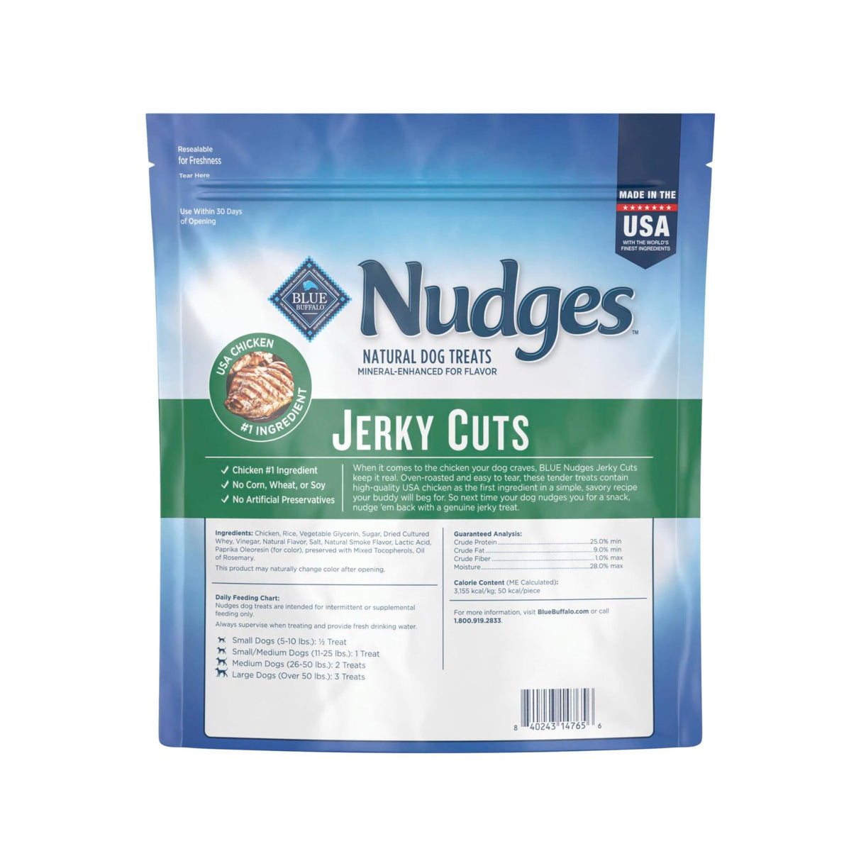 Blue Buffalo Nudges Jerky Cuts Natural Dog Treats Chicken