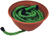 EMSCO Expandable Hose Hider – Expandable Hose Storage Pot – Rustic Terra Cotta