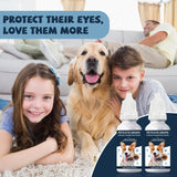 Cataract Drops For Dogs, Natural Safe Dog Eye Drops For Soothe Itching Irritation & Dry Eyes, Improve Eye Vision Clarity, Not For Human Pet Tear Stain Cleaner Suitable for All Animals (2 X 10 ml)