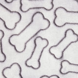 Bone Dry Embossed Bone Collection, Pet Blanket, 36x48, Black