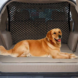 Car Dog Barrier Net, Hook Up Elastic Envelope Luggage Net (47.24" x 33.85") Dual Layer Safety Net for Pet Dog Vehicle Universal Mesh Barrier Guard Blocks Access to Car Front Seats Organiser Bag