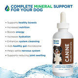 Beam Minerals Complete Canine Multi-Minerals | Full-Spectrum Minerals for Dogs | Contains Humic & Fulvic Acid | 4 fl Oz