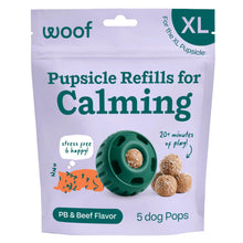 Load image into Gallery viewer, WOOF Pupsicle Refill Pops for Calming - Long-Lasting Refills for The Pupsicle Toy to Promote Calm - Calming Dog Treats - Magnesium for Dogs- XL Pops - 5 Count
