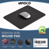 MROCO Essential Office & Gaming Mouse Pad, 30% Larger, 8.5” x 11” in, Black