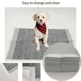MUYG 100 Pcs Rabbit Pee Pads,Puppy Potty Training Pad Small Animals Super Absorbent Disposable Cage Liners Bamboo Charcoal Quick-Dry Mats for Rabbits Hedgehogs Chinchillas Cats Dogs(13x18In)