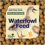Waterfowl Feed Open Water Diet 40 lb | for Feeding Ducks Geese Swans | Floating Pellets with Niacin for Ducks