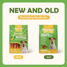 Load image into Gallery viewer, MON2SUN Dog Treats, Triple Flavor 5 Inch Chicken Liver Duck and Chicken Wrapped Rawhide Snacks for Small and Medium Dogs, 21.16 Oz (30 Count-Pack of 1)
