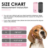 AOFITEE Dog Calming Hoodie, Anti-Slip Headband for Dog Hematoma, Adjustable Dog Ear Muffs Cover for Noise Anxiety, Dog No Shake Ear Wrap for Grooming, Fireworks, Thunderstorms, Drying, Grey XL