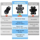 SCENEREAL Dog Paw Protector Anti-Slip Grips to Keeps Dogs from Slipping On Hardwood Floors, Best for Summer Hot Pavement, Dog Shoes Booties Socks Replacemen L 36 Pieces