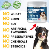 WONTECHMI Probiotics for Dogs, Improve Itchy Skin Itchy Ears, Gut Health, Yeast Balance, Allergies, Immunity, Dog Probiotics and Digestive Enzymes with Prebiotics, Reduce Diarrhea (Chicken, 120 chews)