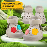 EVA Dog Shoes- Non-Slip Waterproof Dog Booties for Snow Winter, Easy ON & Off, Reflective Adjustable Pet Boots & Paw Protectors, Rugged Sole for Small Medium Large Dog Outdoor Walking (Beige,XL)