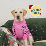 ROZKITCH Dog Sweater for Small Dogs, Cozy Cable Knit Turtleneck Winter Sweater, Warm Pet Clothes for Cat & Small Dogs West Highland White Terrier Pink M