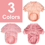 JAMPAYANG Dog Sweater, 3 Pack Dog Sweaters for Small Dogs or Cats, Girl or Boy, Warm Dog Clothes Shirt Coat for Winter Christmas (Peach, Dark Pink, Light Purple, XX-Large)