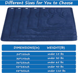 Dog Crate Pad(30"x 48"), Mats for Sleeping, Breathable Crate Bed Pad,Dark Colored to Hide Stains, Navy