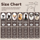 OUOBOB Large Dog Sweater - Turtleneck Thick Warm Doggie Christmas Sweater for Girl Boy Dogs (Brown L)