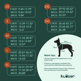Kuoser Dog Coat Small, Cold Weather Reflective Waterproof Dogs Jacket with Warm Fleece Lining, Turtleneck Dog Winter Coat with Zipper, Doggy Snow Jacket Pet Coats for Small Medium Large Dogs, Blue S