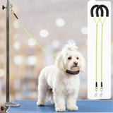 Oqqlin 8 Pcs Pet Grooming Loops, 24.5 Inch Adjustable Dog Restraint Noose Loop 4 Colors Sturdy Dog Cat Bathing Safety Tether for Pet Grooming Table, Bathtub for Pets, Cat, Dogs Bathing