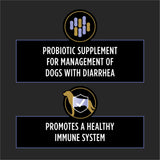 Purina Pro Plan Veterinary Supplements FortiFlora Probiotics for Dogs Chewable Tablets for Digestive Gut Health and Diarrhea - 90 ct. Canister