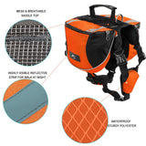 Lifeunion Polyester Dog Saddlebags Pack Hound Travel Camping Hiking Backpack Saddle Bag for Small Medium Large Dogs (Neon Green,L)
