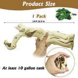 VCEPJH Large Snake Climbing Branch Decor 15.5 in Natural Reptile Wood Cork Log Bearded Dragon Tank Accessories Tree Trunk for Chameleon Gecko Ball Python Frog