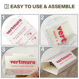 vertmuro Mouse Glue Traps, 12 Pack Rat & Pest Glue Scented Sticky Trap, Foldable Bulk Non-Toxic Indoor Mouse Glue Boards for Rodents and Insects, Easy to Use Pest Control, Red