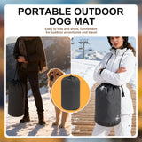 BINGPET Outdoor Travel Dog Bed for Large/Medium Dogs,Portable Waterproof Camping Mat with Carry Bag,Foldable Outside Bed,Machine Washable Indoor Pet Mat for Small,Medium and Large Dogs 35"x51"
