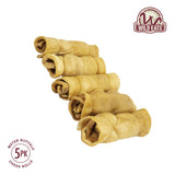 Wild Eats Water Buffalo Retriever Style Cheek Roll Dog Chews-5 Pack (Long Lasting Chews, Treats, Bones for Aggressive Chewers & Large Dogs) Great Substitute Pig Ears Dogs