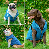 Tuff Pupper Reversible Fleece Sweater Vest for Dogs | Lightweight Comfortable Insulated Jacket | Front Zip Closure | Machine Washable | Built-in Leash Hole | Sizes for All Breeds (XL, Teal)