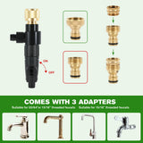 ZRDR Aquarium Siphon Vacuum Gravel Cleaner Kit for Fish Tank Cleaning Gravel & Sand, Fish Tank Water Changer Metal Faucet Connector with Long Hose Drain & Fill（32ft）