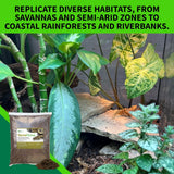 The Bio Dude Terra Firma Reptile Substrate 36 quarts for terrariums and vivariums. Bioactive Habitat Substrate for Ball Pythons, kingsnakes, milksnakes, arachnids and Lizards