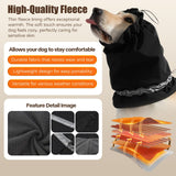 Harbyel Dog Calming Hoodie - Windproof Rainproof Noise Reducing Ear Hat for Thunderstorms & Bath