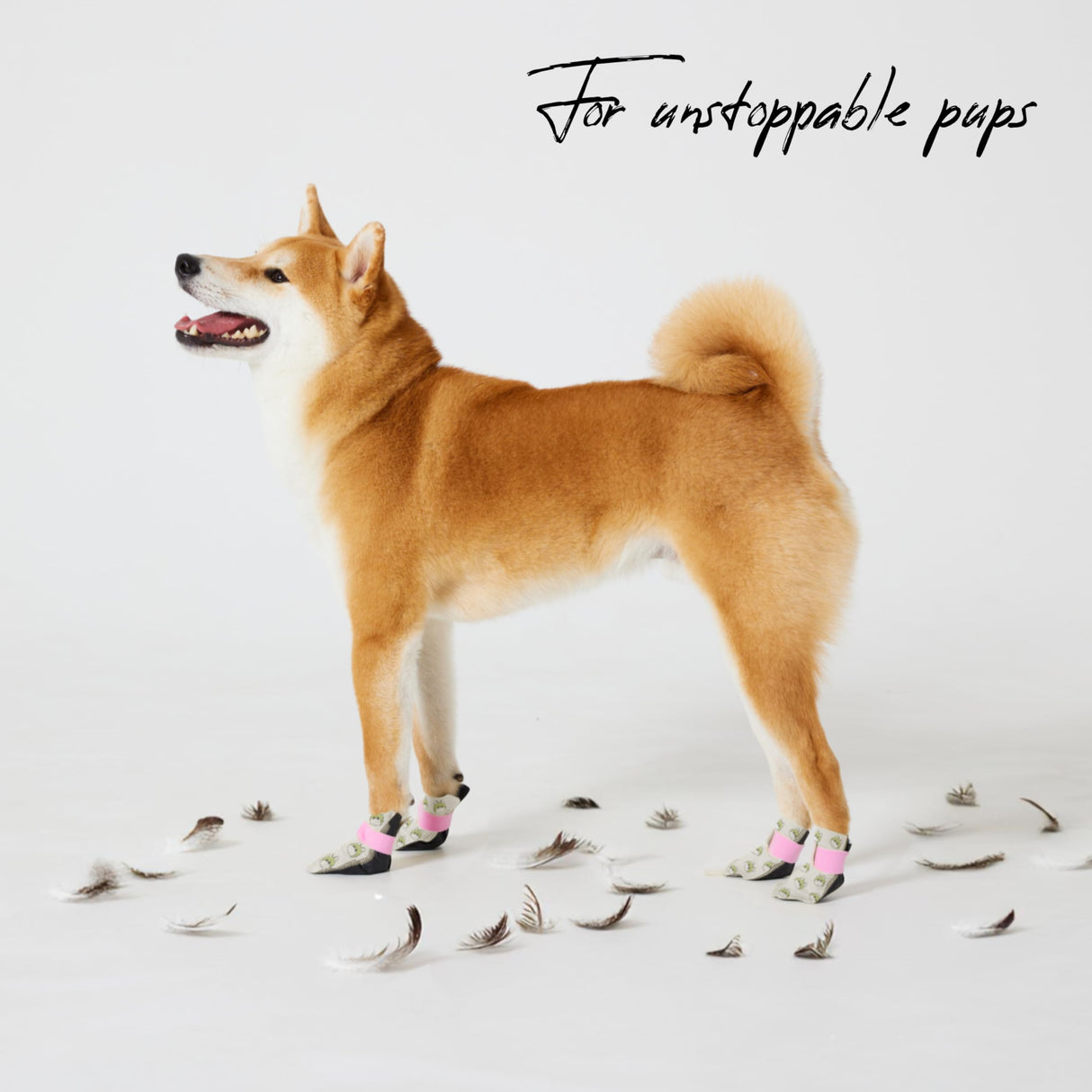 WICKEDPUP Unstoppable Booties for Dogs & Cats, 32 Count, Size 4 | Disposable Dog Boots & Paw Protectors | Breathable Puppy Shoes to Prevent Licking Paws (Size 4: Paw Width 2.25~2.75 inches)